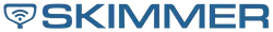 Skimmer logo: blue wordmark 'SKIMMER' with a stylized fish icon on the left.