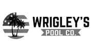 Wrigley's Pool Co. logo with a circular palm-tree emblem beside the bold wordmark.